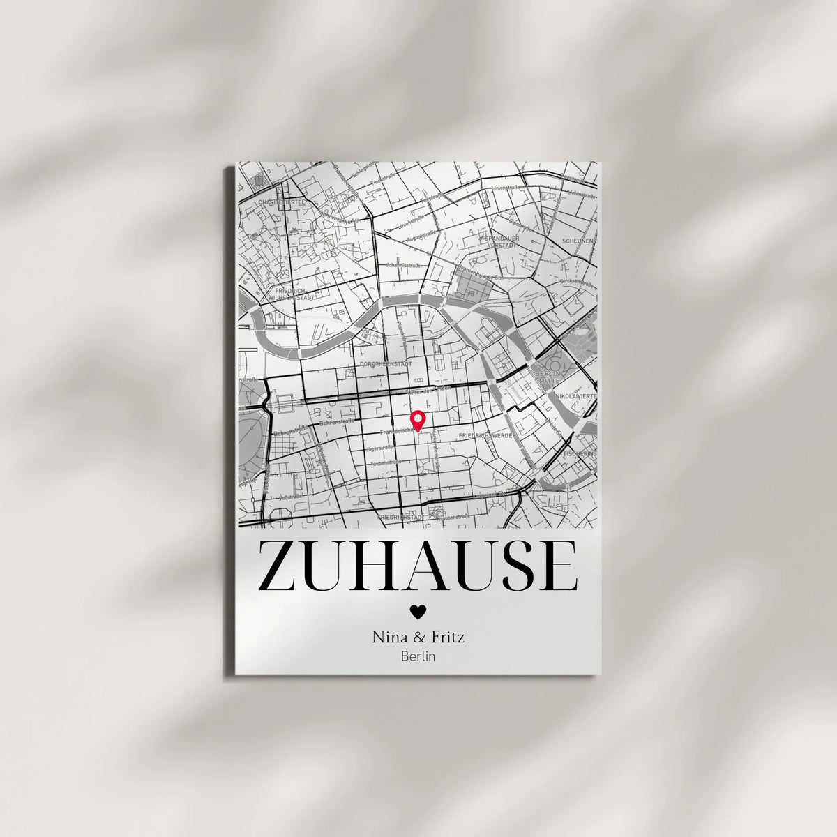 Personalisiertes Geschenk zum Einzug: Zuhause Poster mit Koordinaten Little Mathilda Little Mathilda Poster