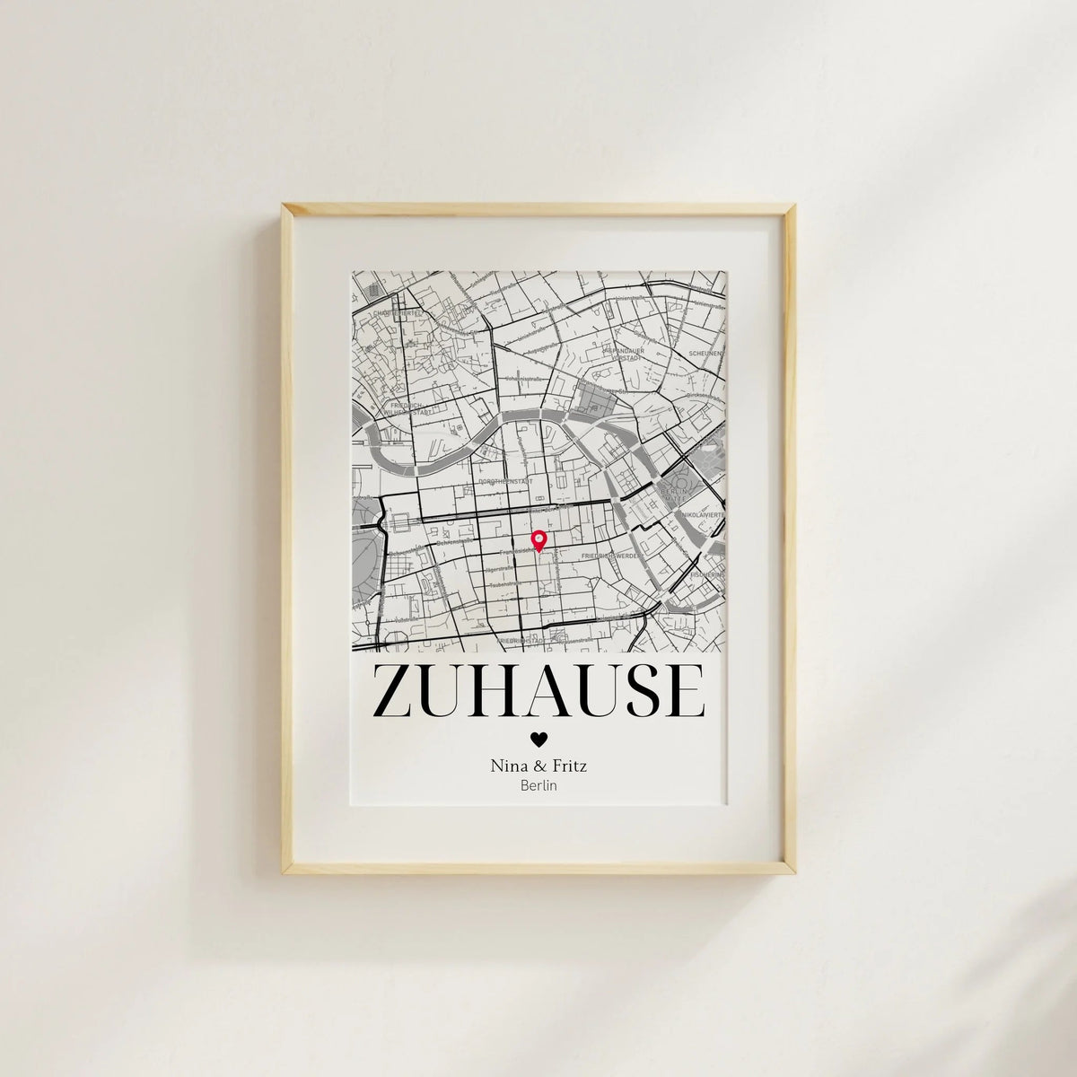 Personalisiertes Geschenk zum Einzug: Zuhause Poster mit Koordinaten Little Mathilda Little Mathilda Poster