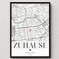 Personalisiertes Geschenk zum Einzug: Zuhause Poster mit Koordinaten Little Mathilda Little Mathilda Poster