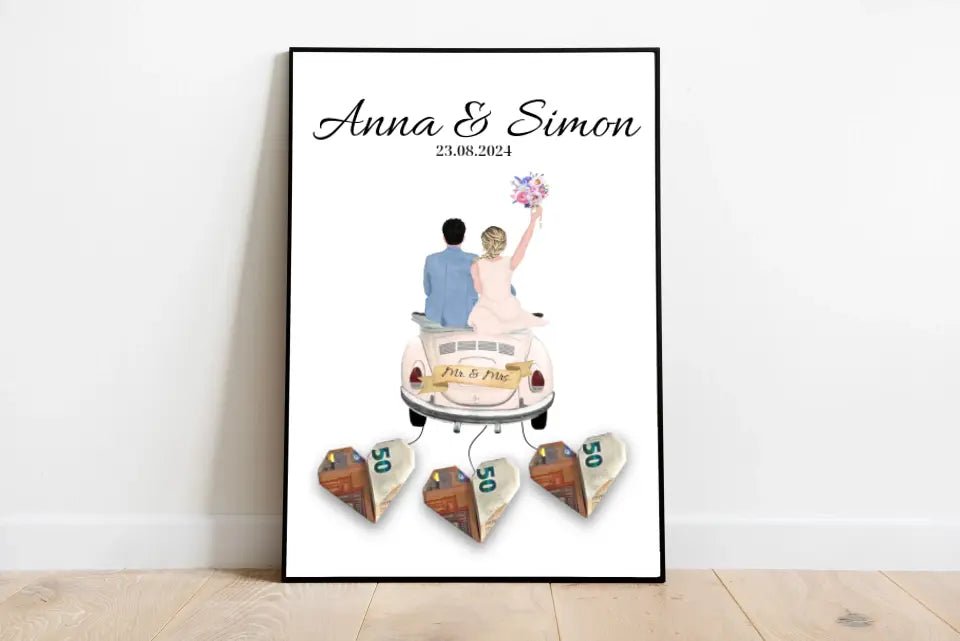 Personalisiertes Hochzeitsposter als Geldgeschenk Little Mathilda Little Mathilda Poster