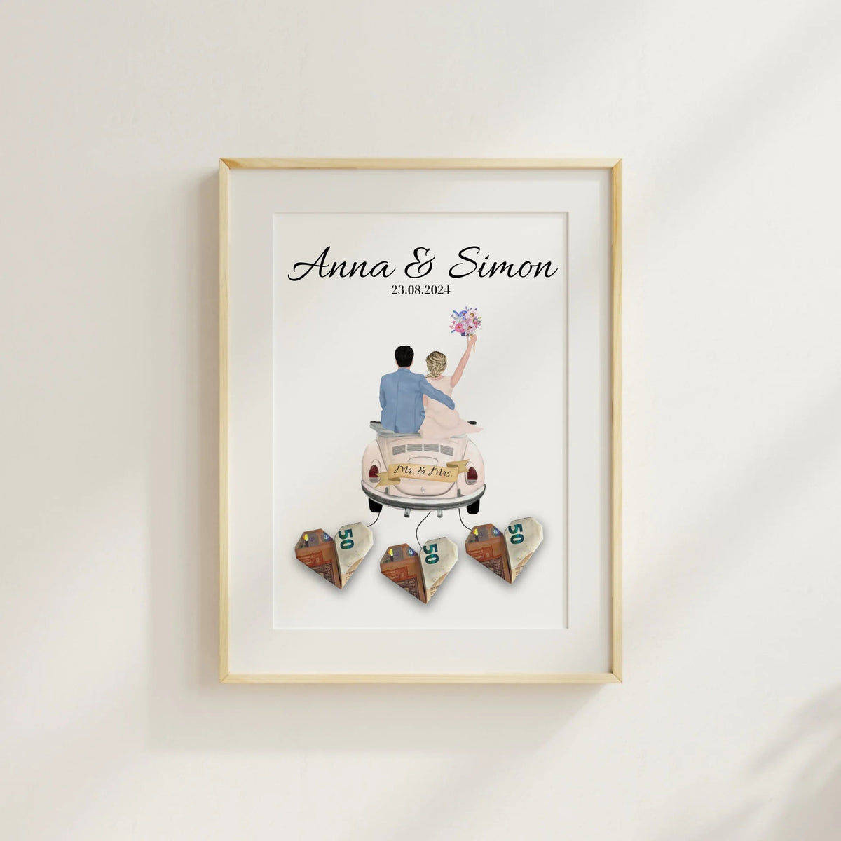 Personalisiertes Hochzeitsposter als Geldgeschenk Little Mathilda Little Mathilda Poster