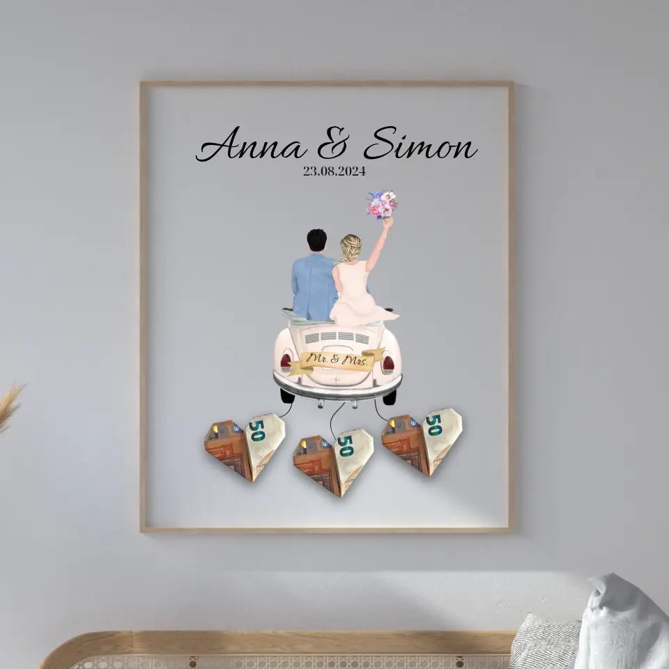 Personalisiertes Hochzeitsposter als Geldgeschenk Little Mathilda Little Mathilda Poster