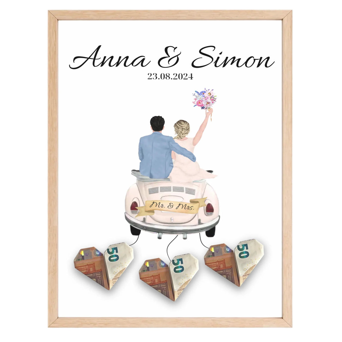 Personalisiertes Hochzeitsposter als Geldgeschenk Little Mathilda Little Mathilda Poster