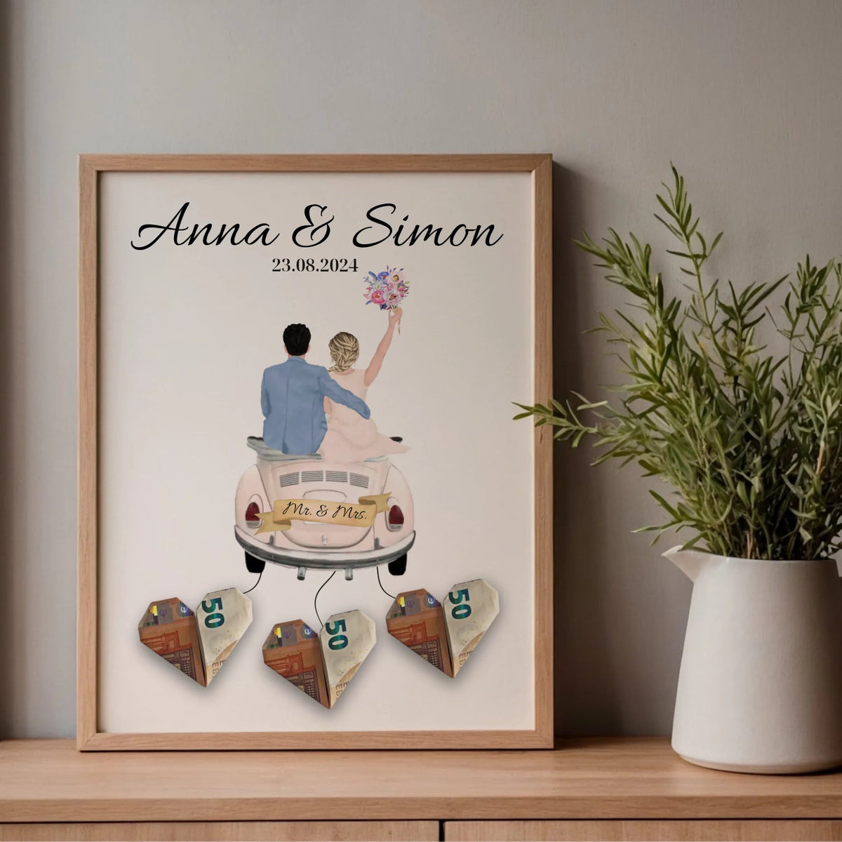 Personalisiertes Hochzeitsposter als Geldgeschenk Little Mathilda Little Mathilda Poster
