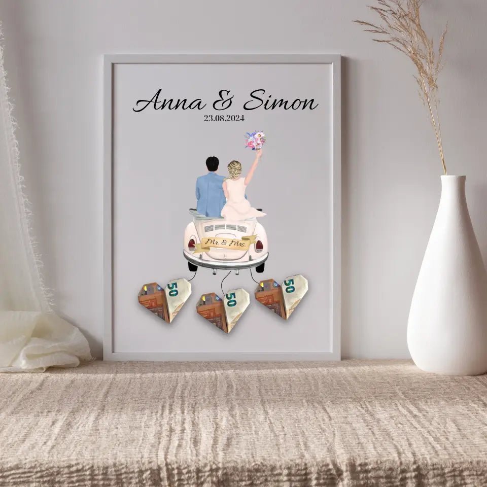 Personalisiertes Hochzeitsposter als Geldgeschenk Little Mathilda Little Mathilda Poster