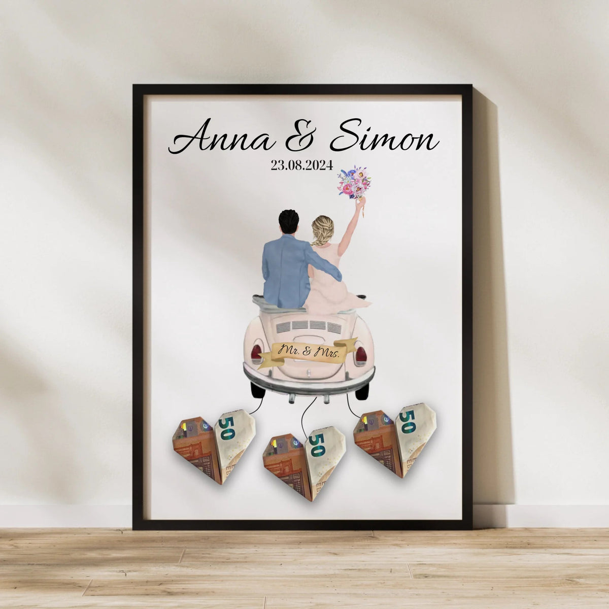 Personalisiertes Hochzeitsposter als Geldgeschenk Little Mathilda Little Mathilda Poster