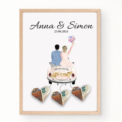 Personalisiertes Hochzeitsposter als Geldgeschenk Little Mathilda Little Mathilda Poster