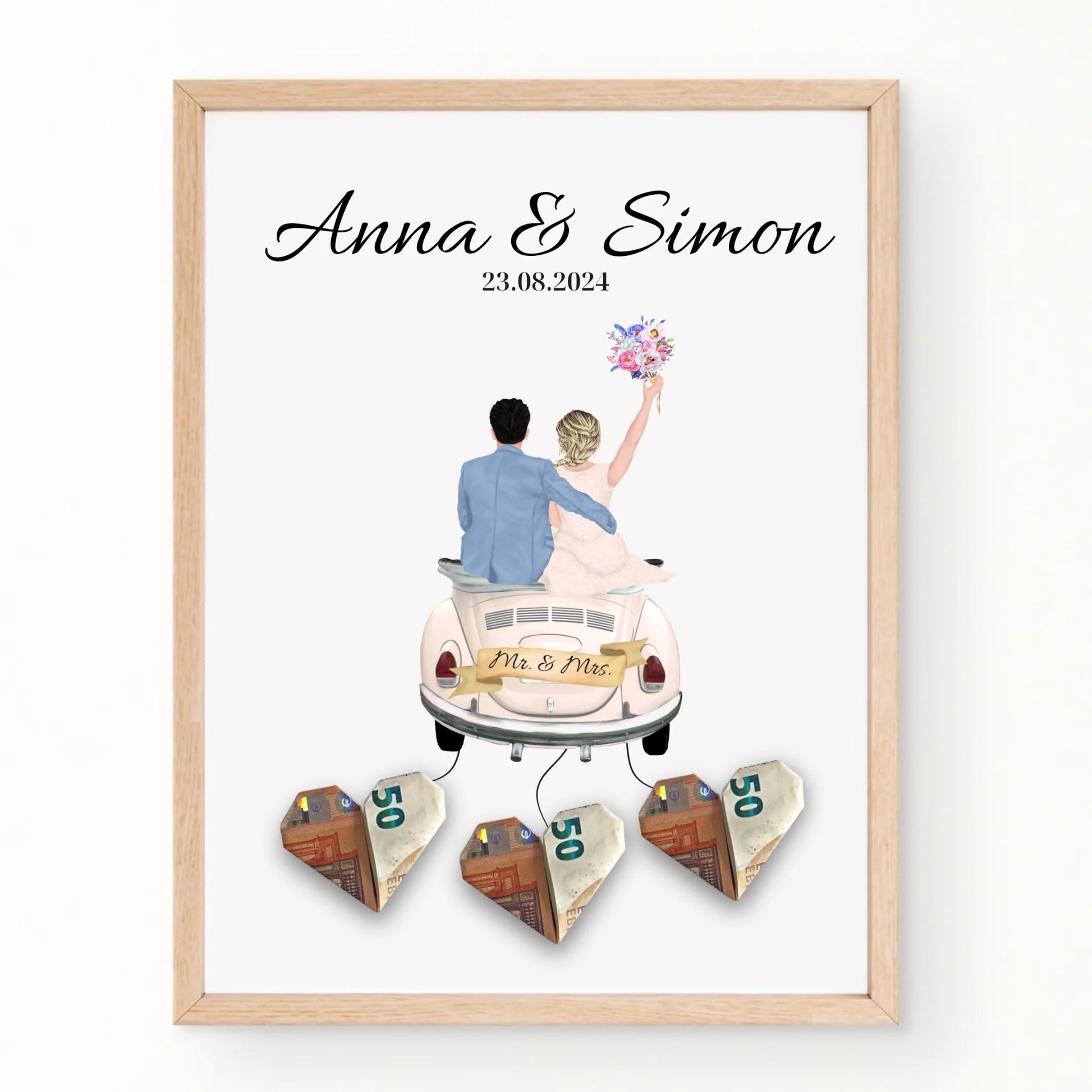 Personalisiertes Hochzeitsposter als Geldgeschenk Little Mathilda Little Mathilda Poster