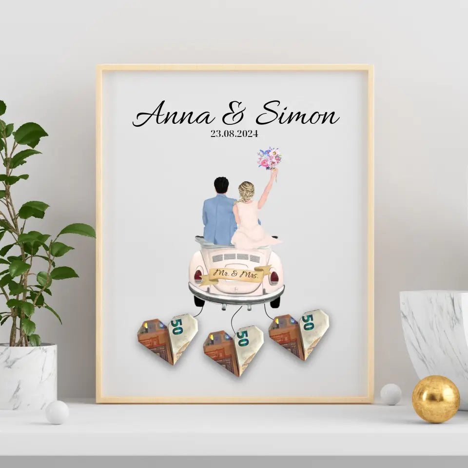 Personalisiertes Hochzeitsposter als Geldgeschenk Little Mathilda Little Mathilda Poster
