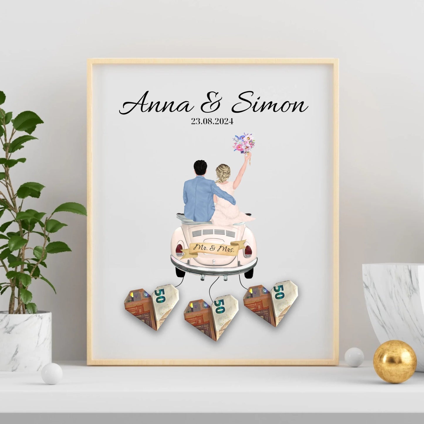 Personalisiertes Hochzeitsposter als Geldgeschenk Little Mathilda Little Mathilda Poster