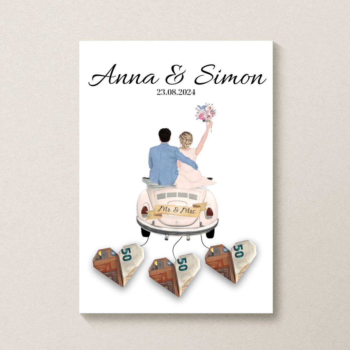 Personalisiertes Hochzeitsposter als Geldgeschenk Little Mathilda Little Mathilda Poster