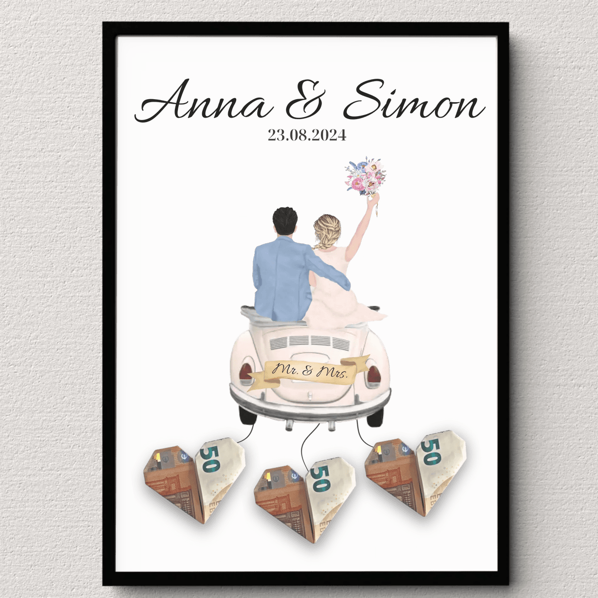 Personalisiertes Hochzeitsposter als Geldgeschenk Little Mathilda Little Mathilda Poster