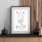 Personalisiertes Hochzeitsposter: Hand in Hand - Du & Ich Little Mathilda Little Mathilda Poster