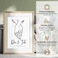 Personalisiertes Hochzeitsposter: Hand in Hand - Du & Ich Little Mathilda Little Mathilda Poster
