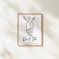 Personalisiertes Hochzeitsposter: Hand in Hand - Du & Ich Little Mathilda Little Mathilda Poster