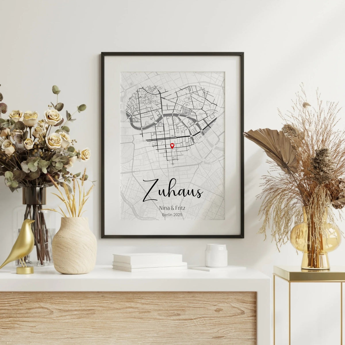 Personalisiertes Kartenposter Herzformat Little Mathilda Little Mathilda Poster
