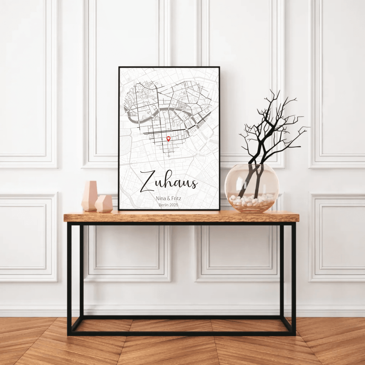 Personalisiertes Kartenposter Herzformat Little Mathilda Little Mathilda Poster