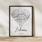 Personalisiertes Kartenposter Herzformat Little Mathilda Little Mathilda Poster