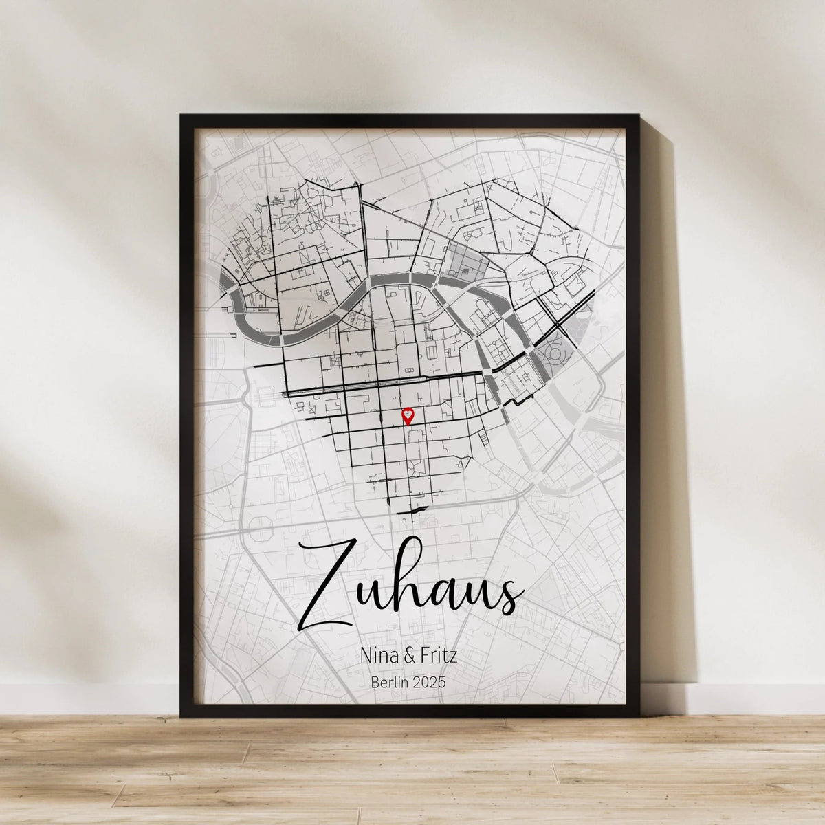Personalisiertes Kartenposter Herzformat Little Mathilda Little Mathilda Poster