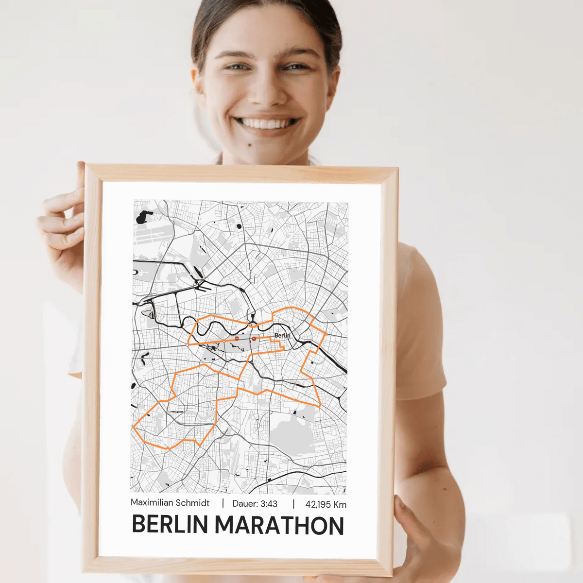 Personalisiertes Marathonposter mit Name & Zeit Little Mathilda Little Mathilda Poster