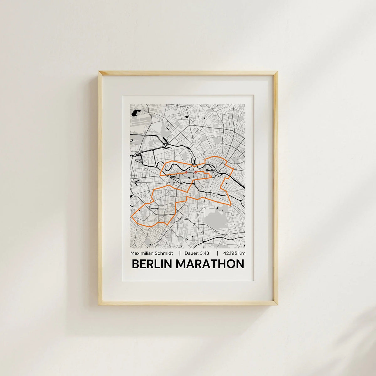 Personalisiertes Marathonposter mit Name & Zeit Little Mathilda Little Mathilda Poster