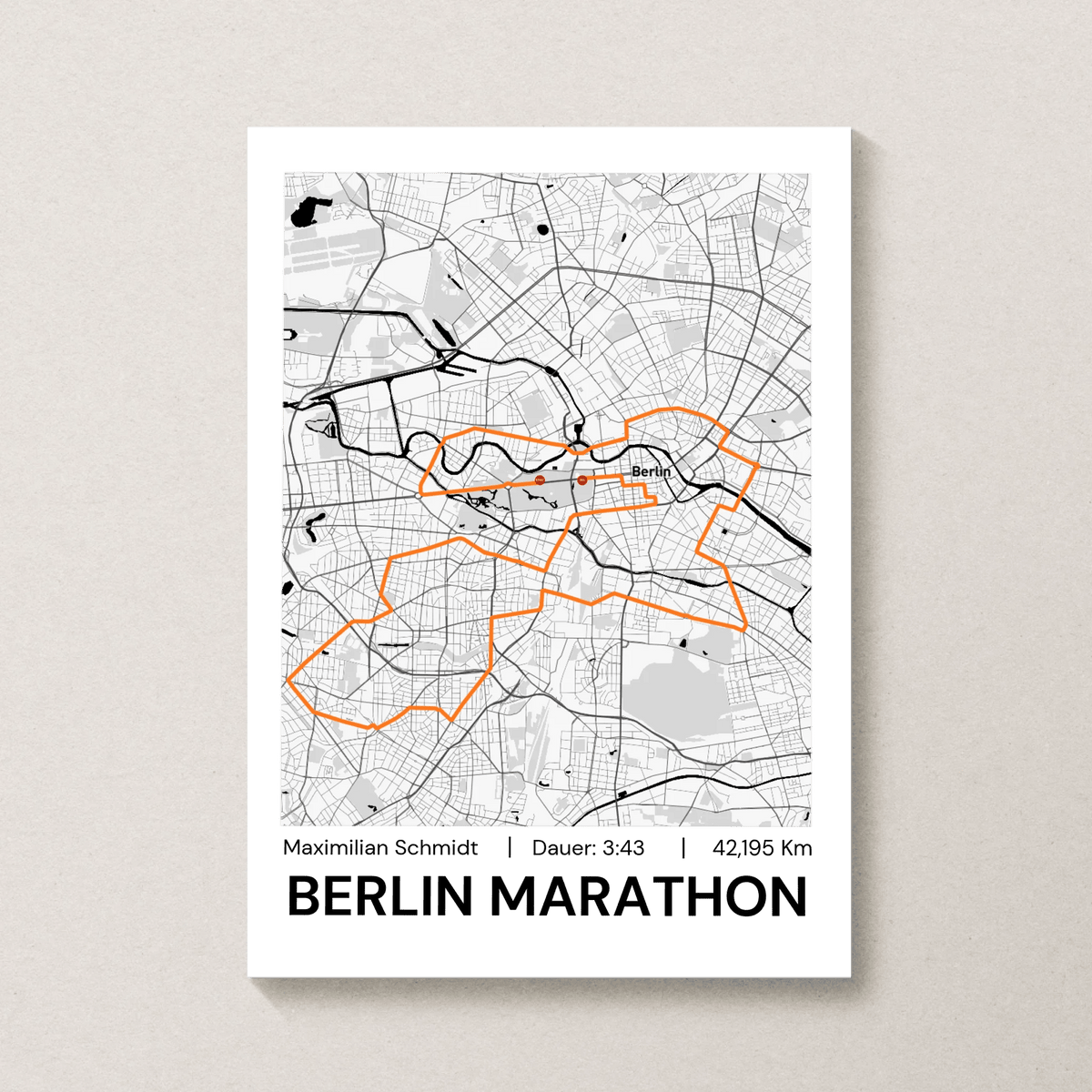 Personalisiertes Marathonposter mit Name & Zeit Little Mathilda Little Mathilda Poster