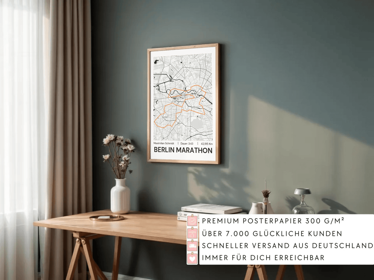 Personalisiertes Marathonposter mit Name & Zeit Little Mathilda Little Mathilda Poster