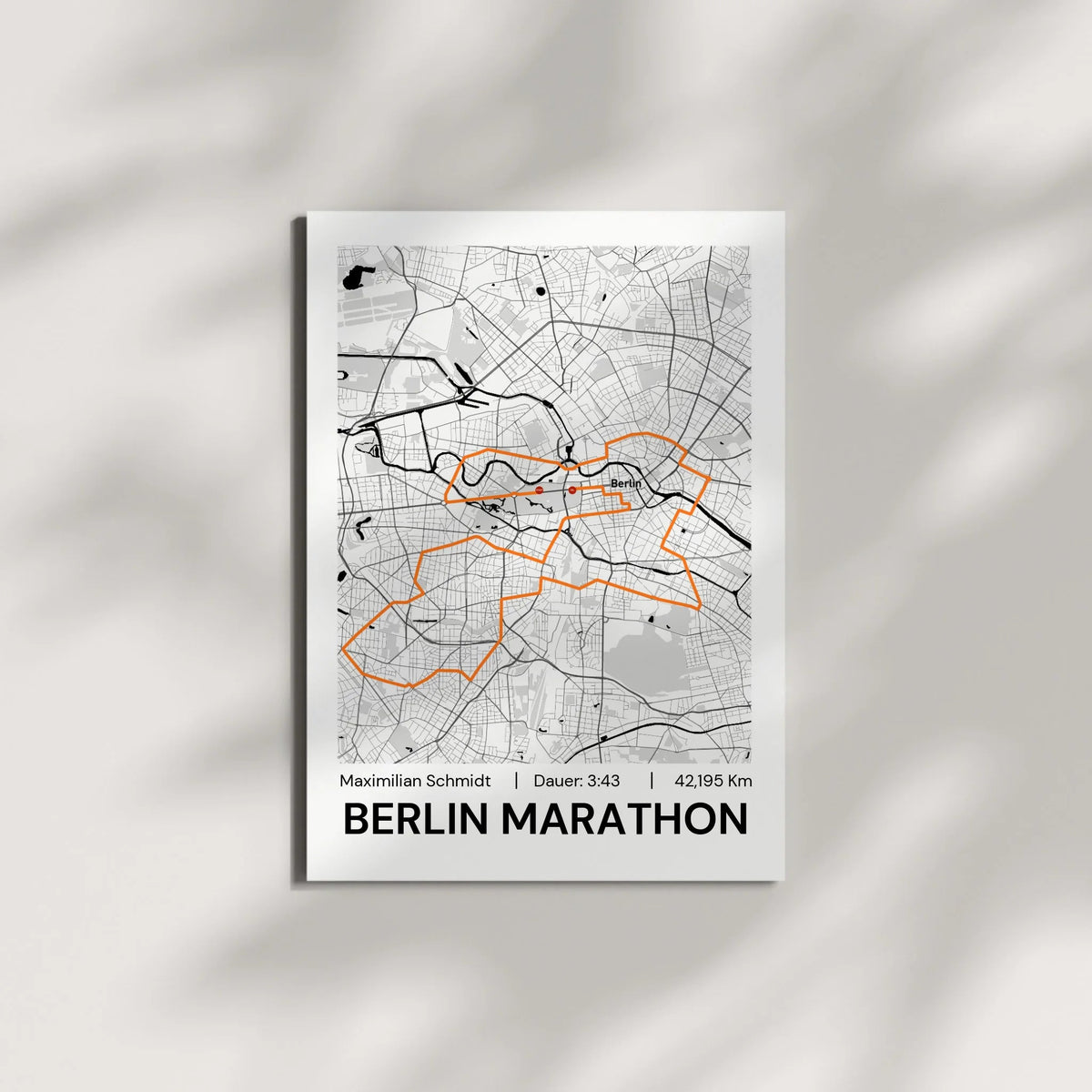 Personalisiertes Marathonposter mit Name & Zeit Little Mathilda Little Mathilda Poster