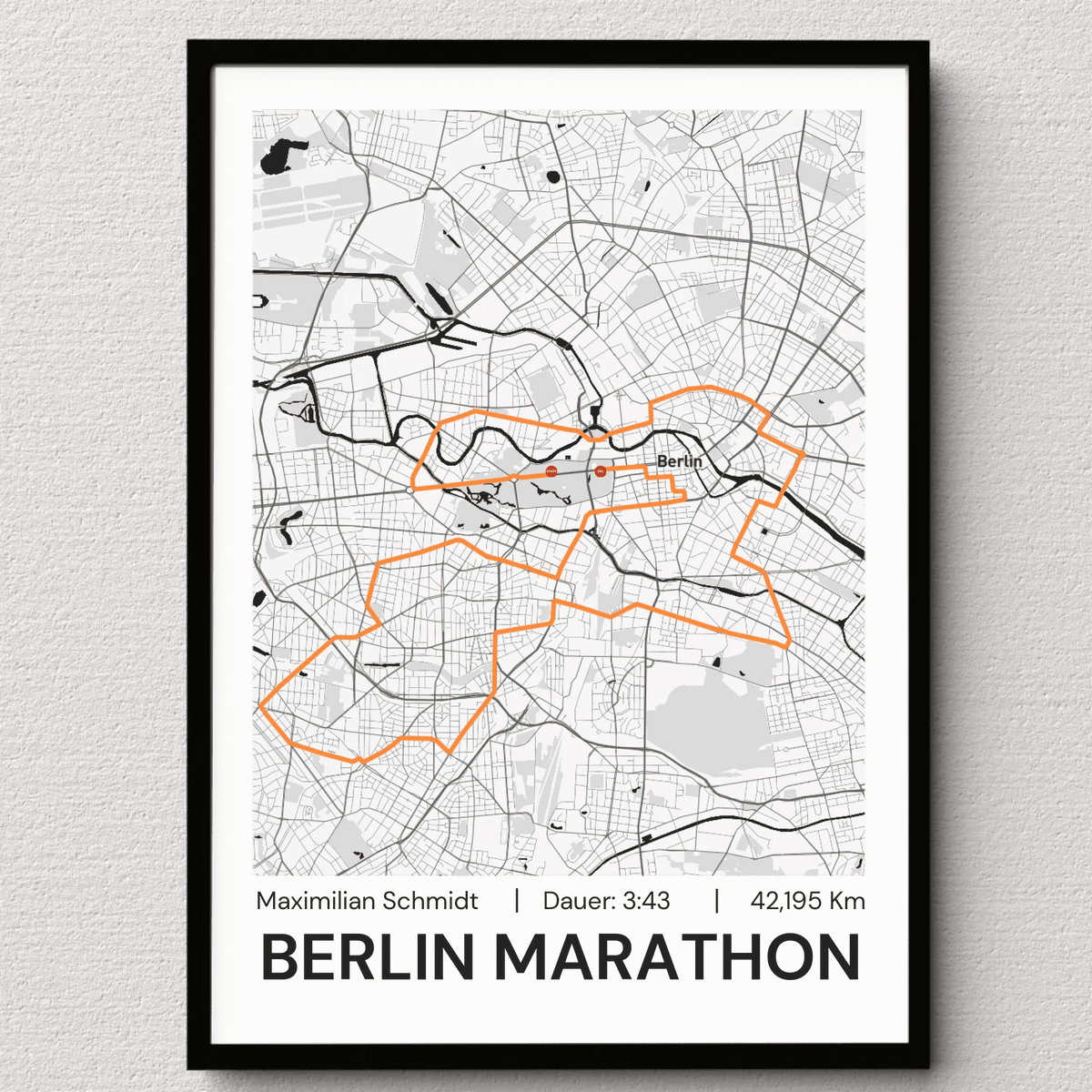 Personalisiertes Marathonposter mit Name & Zeit Little Mathilda Little Mathilda Poster
