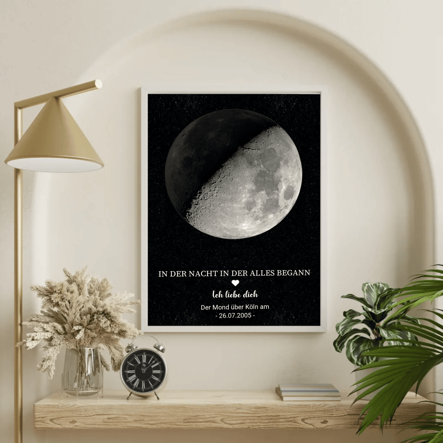Personalisiertes Mondphasen - Poster – Der Mond in der Nacht, in der alles begann Little Mathilda Little Mathilda Poster