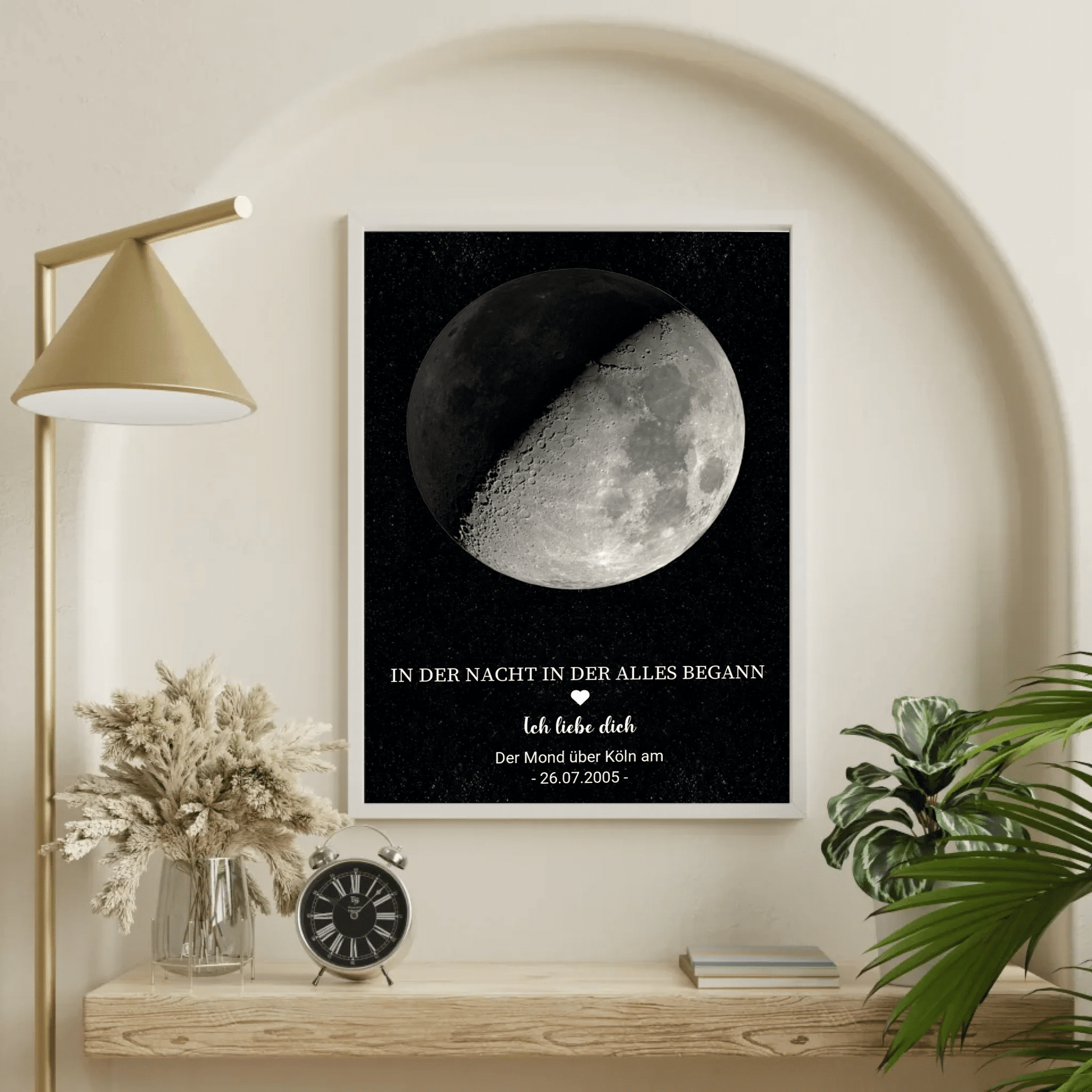 Personalisiertes Mondphasen - Poster – Der Mond in der Nacht, in der alles begann Little Mathilda Little Mathilda Poster