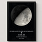 Personalisiertes Mondphasen-Poster – Der Mond in der Nacht, in der alles begann Little Mathilda Little Mathilda Poster