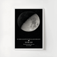 Personalisiertes Mondphasen-Poster – Der Mond in der Nacht, in der alles begann Little Mathilda Little Mathilda Poster