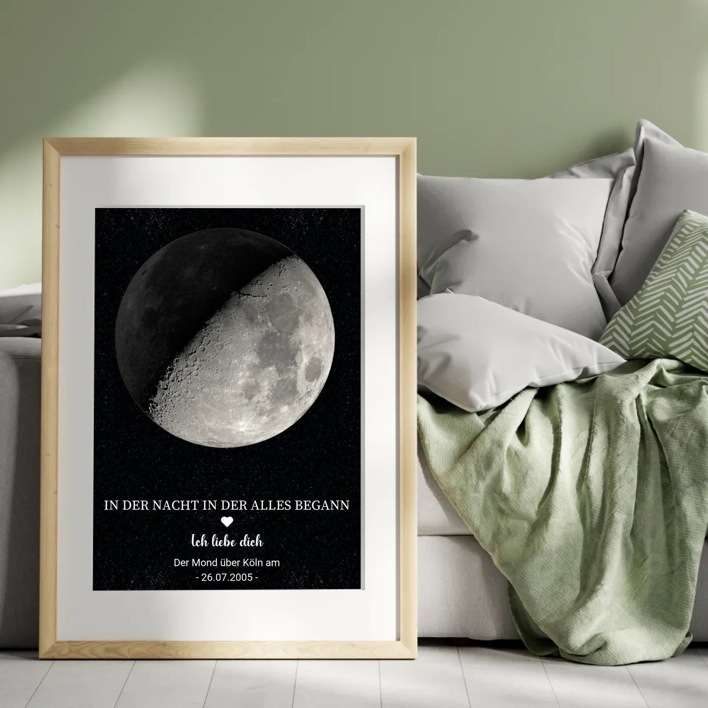 Personalisiertes Mondphasen - Poster – Der Mond in der Nacht, in der alles begann Little Mathilda Little Mathilda Poster