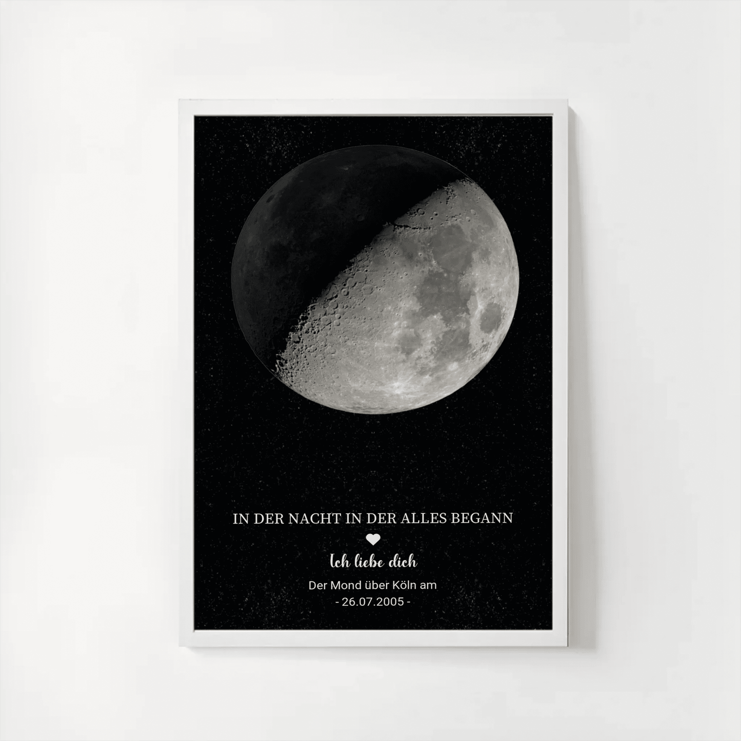 Personalisiertes Mondphasen - Poster – Der Mond in der Nacht, in der alles begann Little Mathilda Little Mathilda Poster