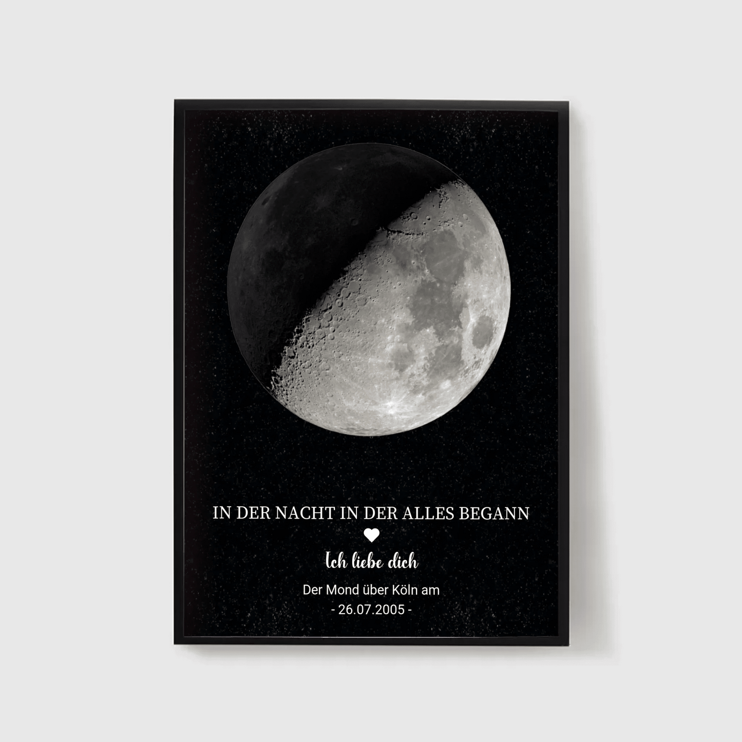 Personalisiertes Mondphasen - Poster – Der Mond in der Nacht, in der alles begann Little Mathilda Little Mathilda Poster
