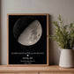 Personalisiertes Mondphasen-Poster – Der Mond in der Nacht, in der alles begann Little Mathilda Little Mathilda Poster