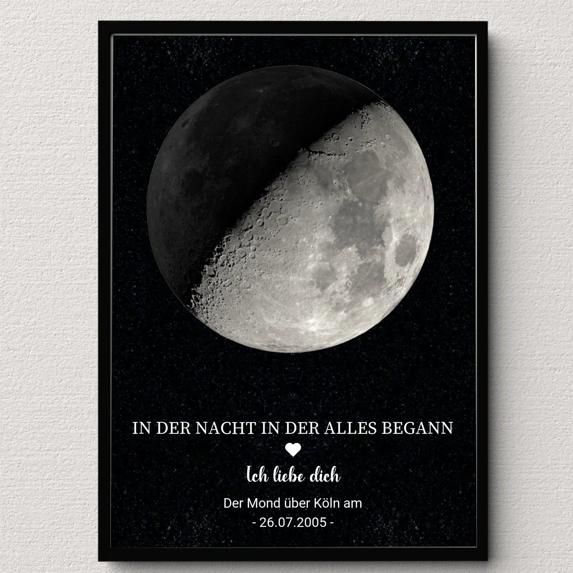 Personalisiertes Mondphasen - Poster – Der Mond in der Nacht, in der alles begann Little Mathilda Little Mathilda Poster