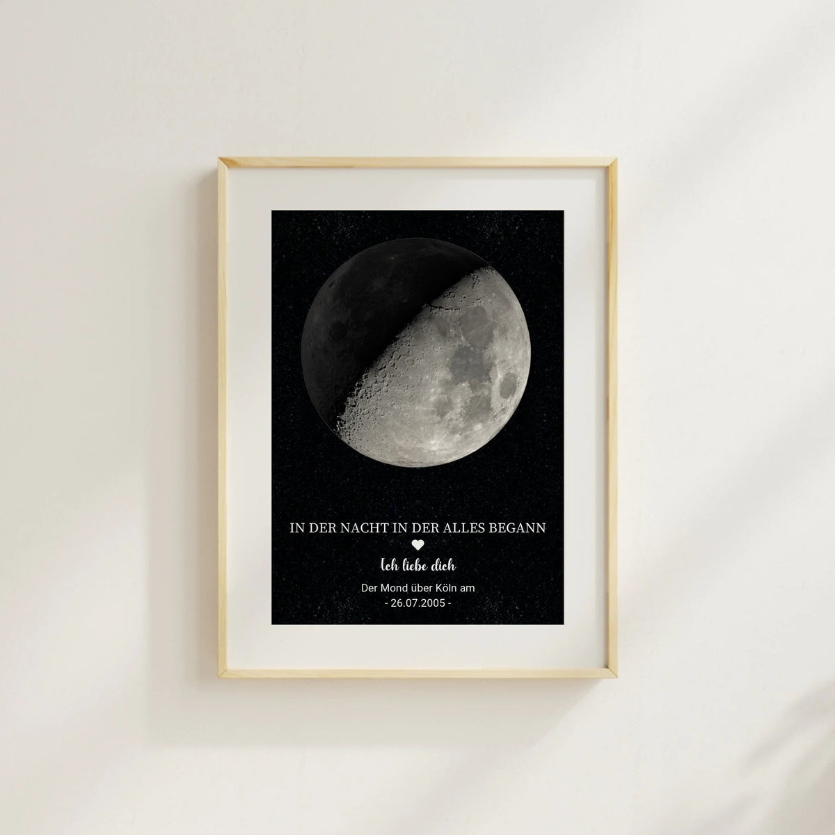 Personalisiertes Mondphasen-Poster – Der Mond in der Nacht, in der alles begann Little Mathilda Little Mathilda Poster