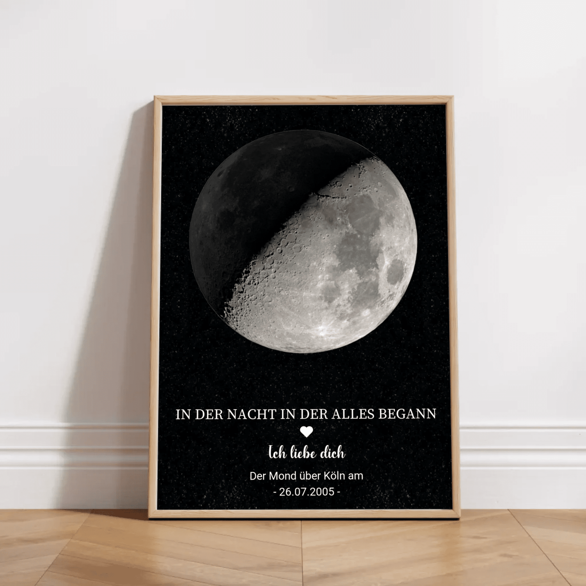 Personalisiertes Mondphasen - Poster – Der Mond in der Nacht, in der alles begann Little Mathilda Little Mathilda Poster