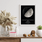 Personalisiertes Mondphasen-Poster – Der Mond in der Nacht, in der alles begann Little Mathilda Little Mathilda Poster