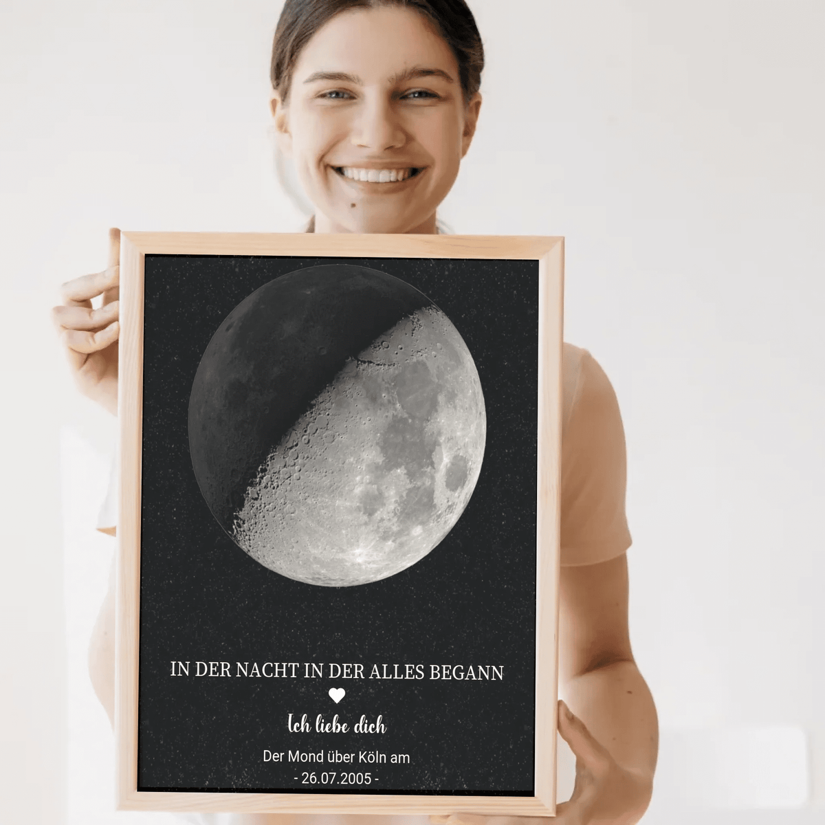 Personalisiertes Mondphasen-Poster – Der Mond in der Nacht, in der alles begann Little Mathilda Little Mathilda Poster