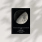 Personalisiertes Mondphasen-Poster – Der Mond in der Nacht, in der alles begann Little Mathilda Little Mathilda Poster