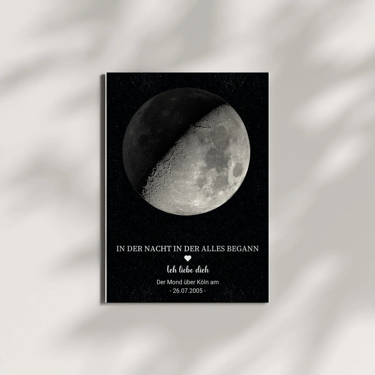 Personalisiertes Mondphasen-Poster – Der Mond in der Nacht, in der alles begann Little Mathilda Little Mathilda Poster