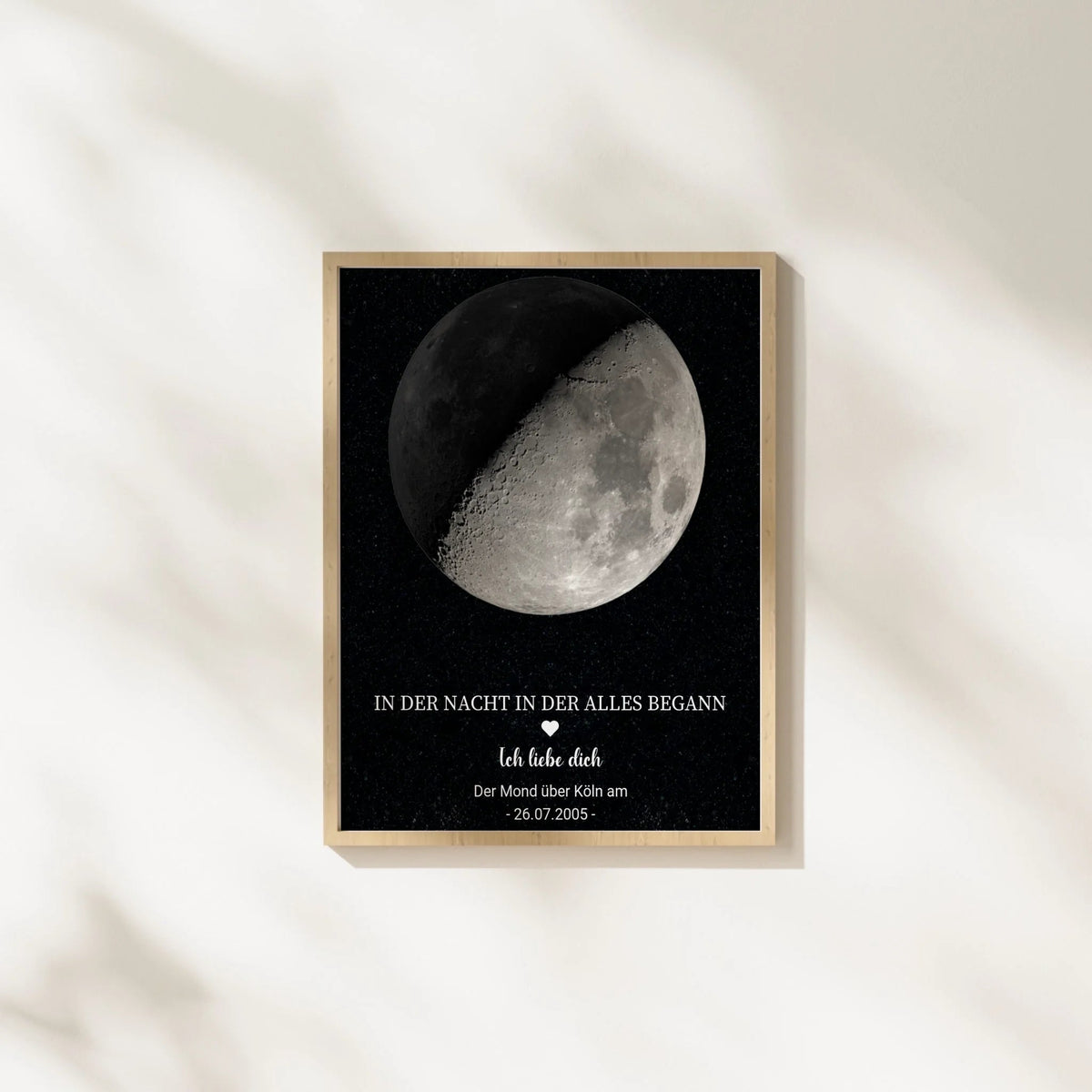 Personalisiertes Mondphasen-Poster – Der Mond in der Nacht, in der alles begann Little Mathilda Little Mathilda Poster