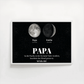 Personalisiertes Papa-Poster mit Mondphasen – Geburtstage der Kinder Little Mathilda Little Mathilda Poster