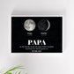 Personalisiertes Papa-Poster mit Mondphasen – Geburtstage der Kinder Little Mathilda Little Mathilda Poster