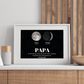 Personalisiertes Papa-Poster mit Mondphasen – Geburtstage der Kinder Little Mathilda Little Mathilda Poster