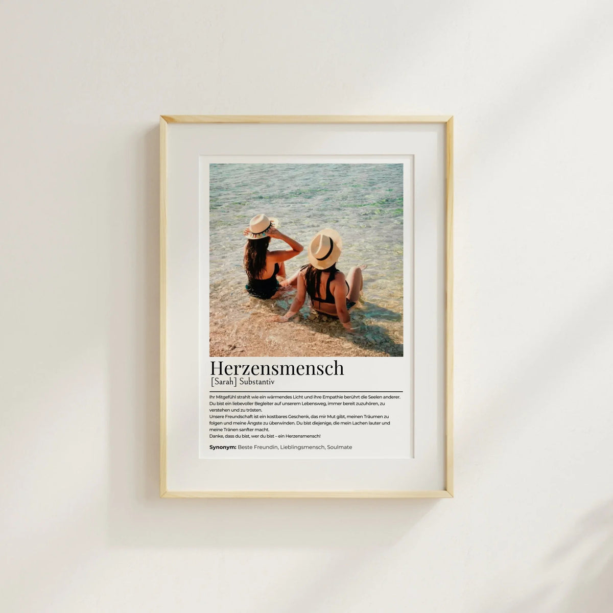 Personalisiertes Poster "Herzensmensch" Little Mathilda Little Mathilda Poster