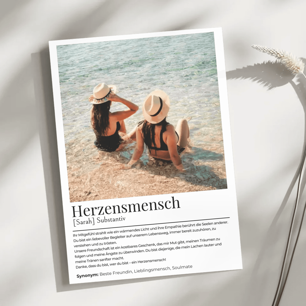 Personalisiertes Poster "Herzensmensch" Little Mathilda Little Mathilda Poster